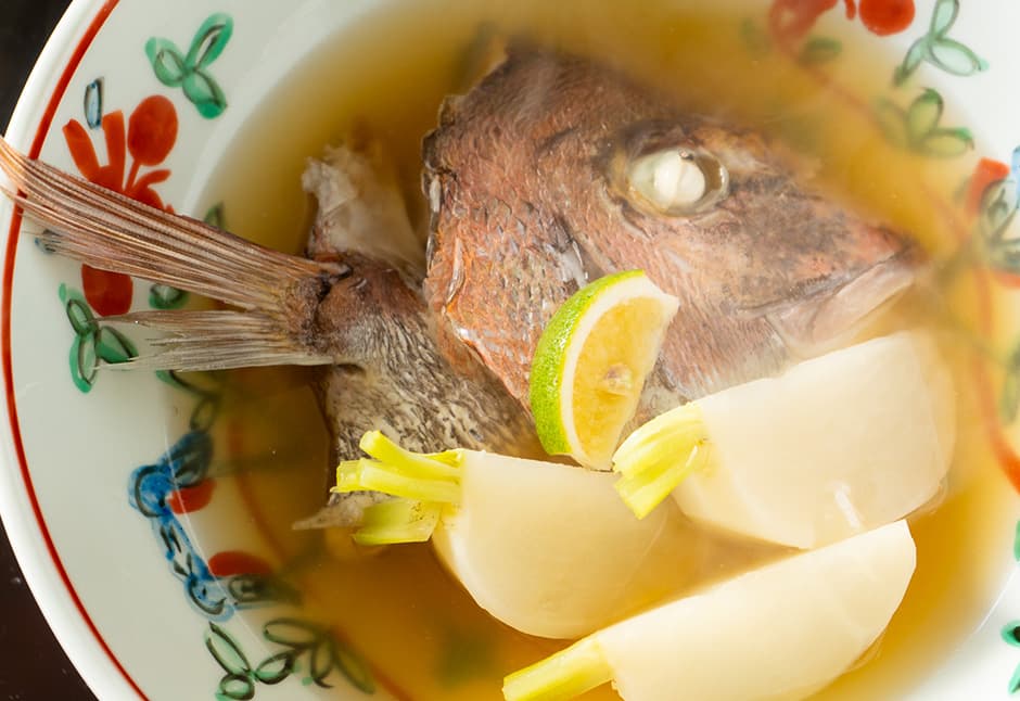 天然真鯛のかぶと