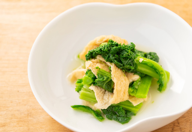 菜花と油揚げの煮浸し