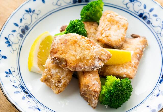 秋鮭の醤油竜田揚げ