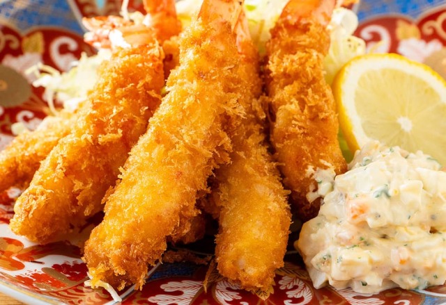 新しくなった海老フライ