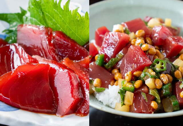 本まぐろ（メジ）切り落とし漬け丼（×2パックセット）