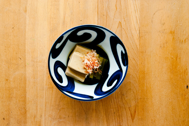 高野豆腐とふきの煮もの