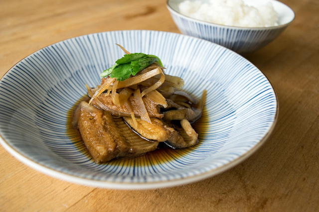 穴子と新ごぼう煮
