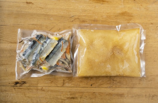 新さんまときのこの炊き込みご飯