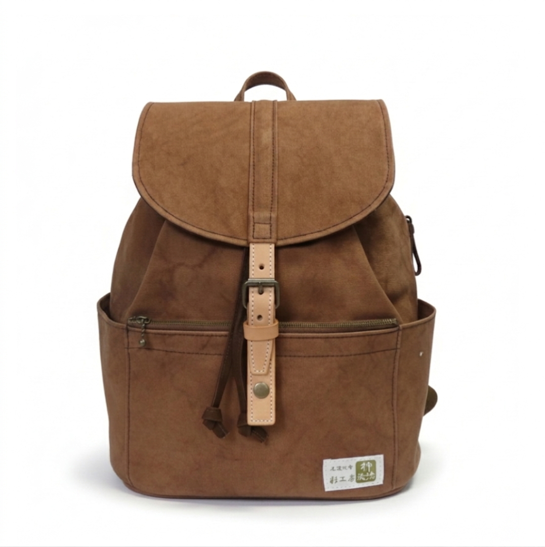 柿渋染帆布リュック（小）[尾道帆布鞄 彩工房]