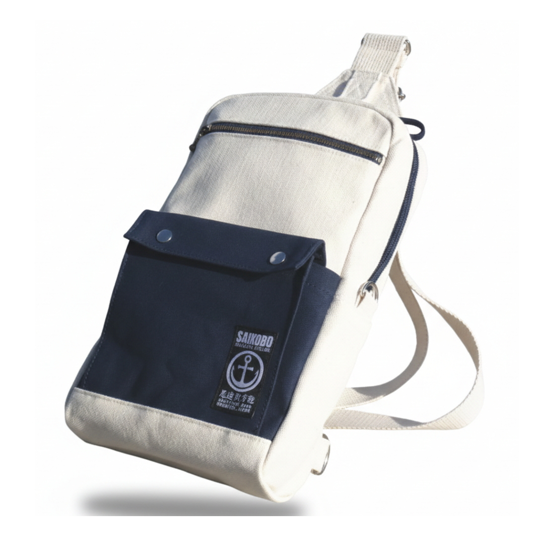 帆布ボディバッグ ＢＤ１（マリン仕様）[尾道帆布鞄 彩工房]