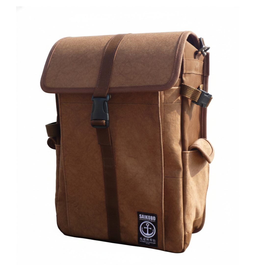 大人の帆布ランドセル《大和》柿渋染　[尾道帆布鞄 彩工房]