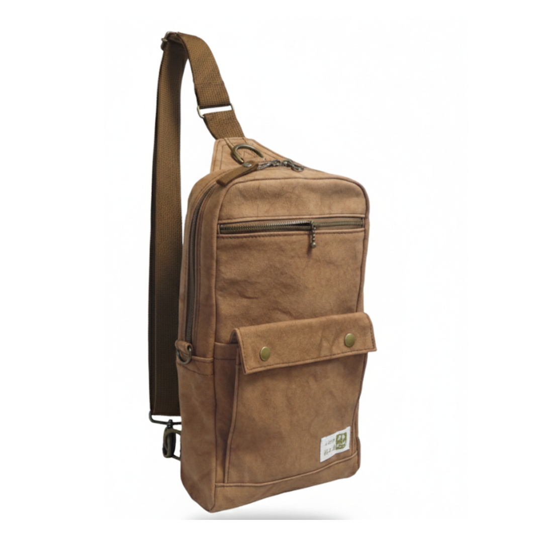 柿渋染ボディバッグ ＢＤ１  [尾道帆布鞄 彩工房]