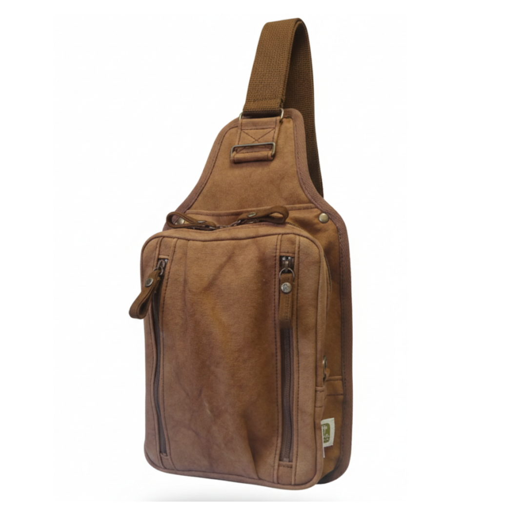 柿渋染ボディバッグ  ＢＤ-III   [尾道帆布鞄 彩工房]