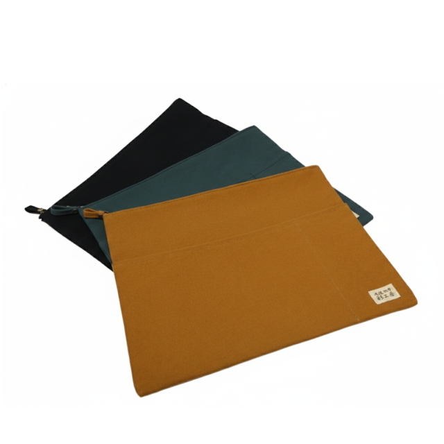 A4ファイルケース（ファスナー開閉）　[尾道帆布鞄 彩工房]