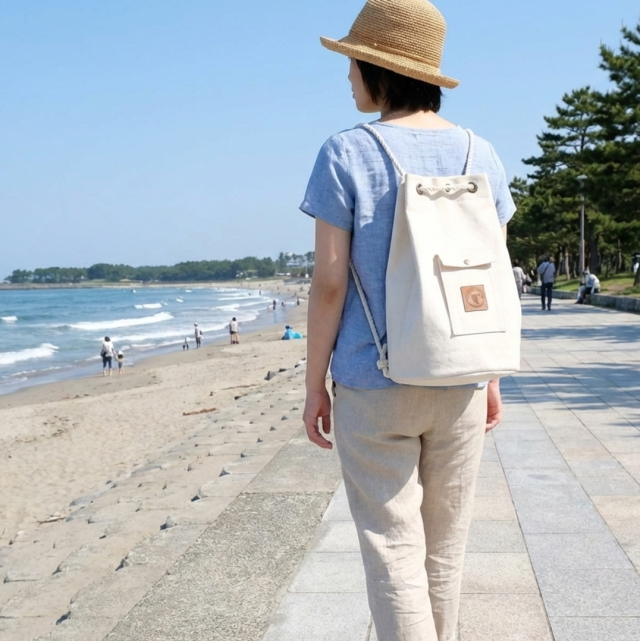 マリンリュック（小）2WAY [尾道帆布鞄 彩工房]