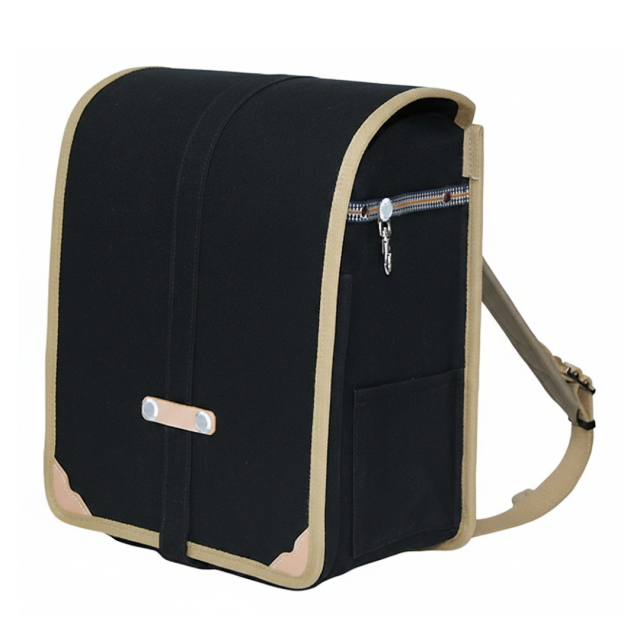 帆布ランドセル ランザック（黒）[尾道帆布鞄 彩工房]