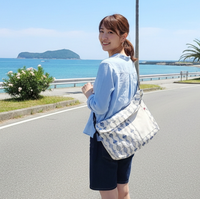 しまなみショルダー　[尾道帆布鞄 彩工房]【メール便可】