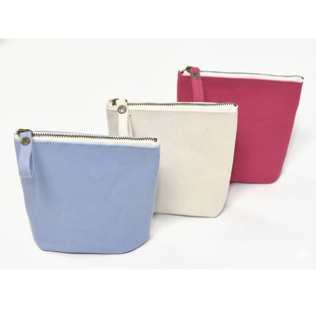 帆布スクエアポーチ [尾道帆布鞄 彩工房]【メール便可】
