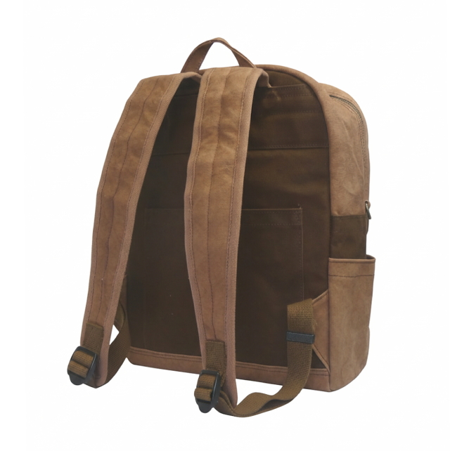 柿渋染め帆布 Zipリュック（A4slim）[尾道帆布鞄 彩工房]