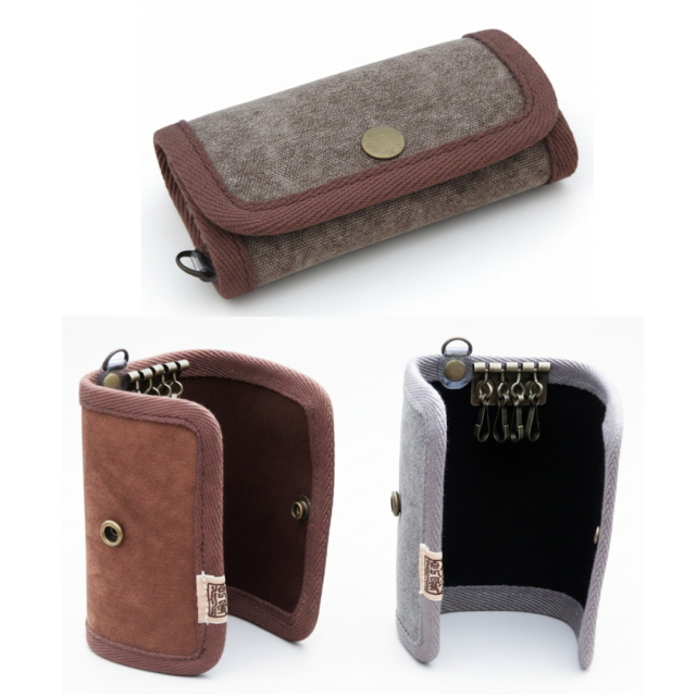 備後浪漫 キーケース4連 限定仕様　[尾道帆布鞄 彩工房]【メール便可】