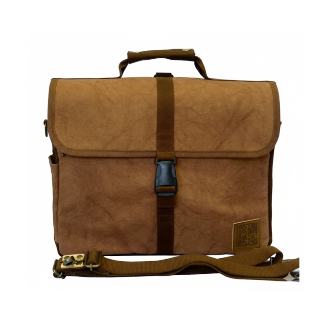 柿渋染帆布 YGr（A4対応) 3WAY  [尾道帆布鞄 彩工房]