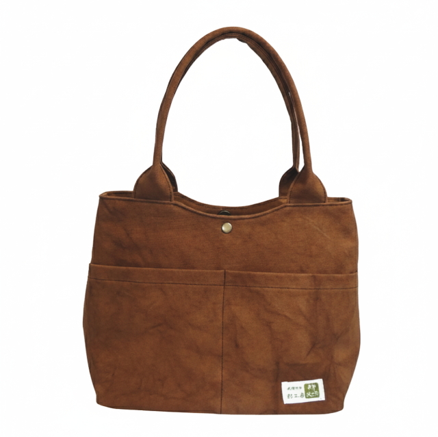 柿渋染帆布 独楽　[尾道帆布鞄 彩工房]