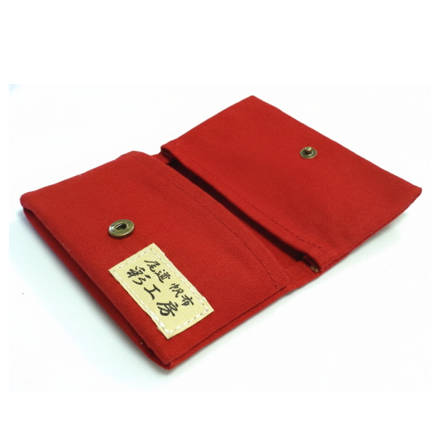 帆布名刺入れ（ホックボタン開閉）[尾道帆布鞄 彩工房]【メール便可】