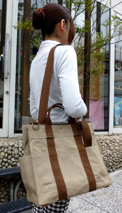 bel A4対応横型 3way 3wayバッグ トート ショルダー リュック 尾道 帆布鞄 彩工房