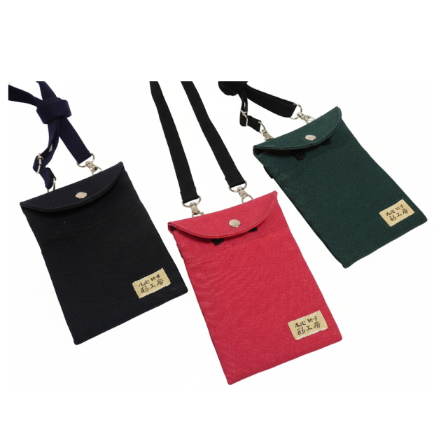 スリムポシェット（小）[尾道帆布鞄 彩工房]【メール便可】