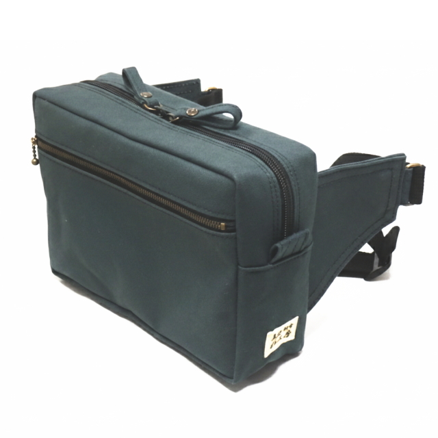 帆布ウエストバッグ（BOXタイプ）　[尾道帆布鞄 彩工房]