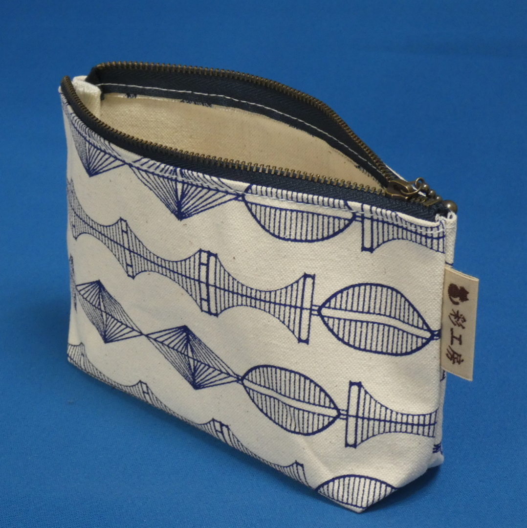 しまなみポーチ（ミニ）[尾道 帆布鞄 彩工房]【メール便可】