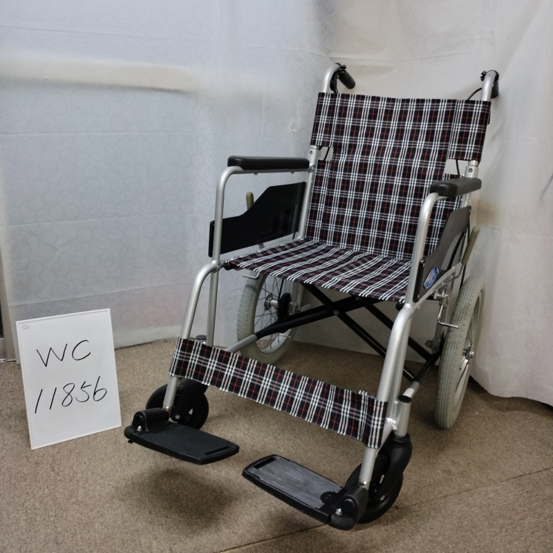 【Bランク 中古 車椅子】 日進医療器 介助式 車椅子 NC-2CB (WC-1185