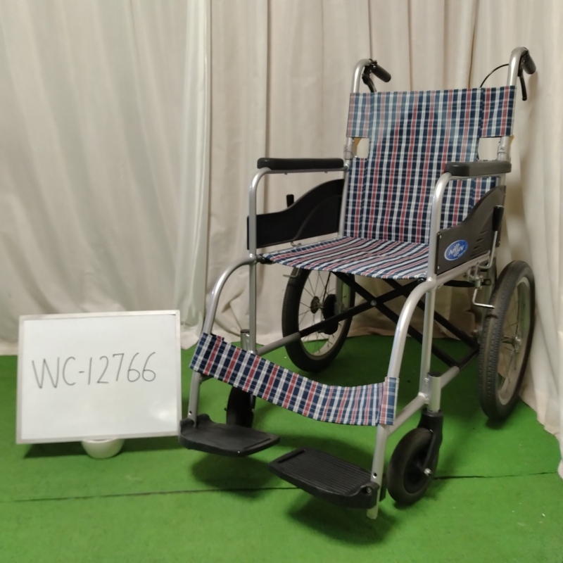 Bランク 中古 車椅子】 日進医療器 介助式 車椅子 NEO-2 (WC-12766)