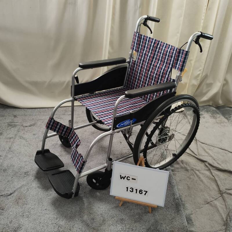 【Bランク 中古 車椅子】日進医療器 自走式車椅子 NEO-1  (WC-13167)
