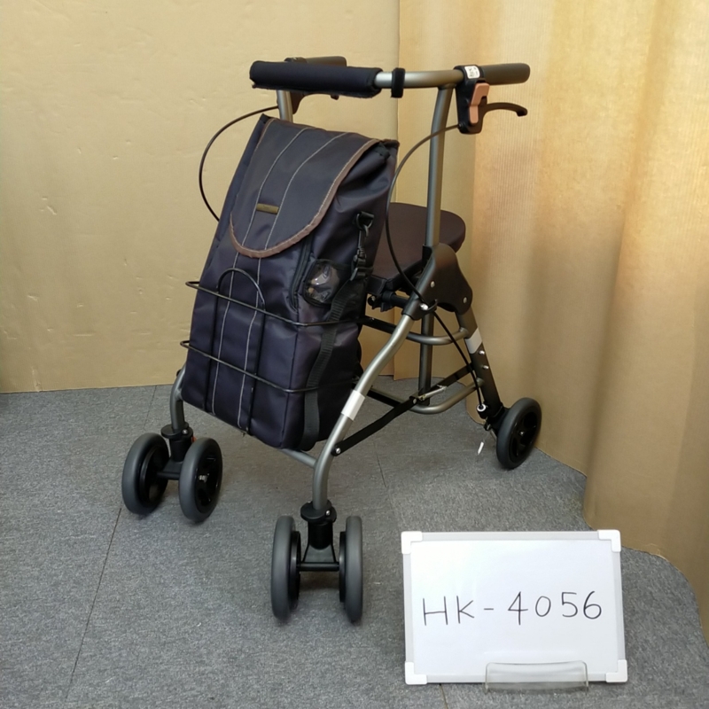 中古 歩行器「テイコブリトルボンベ」（幸和製作所／WAW06／四輪歩行器／Aランク）[HK-4056]