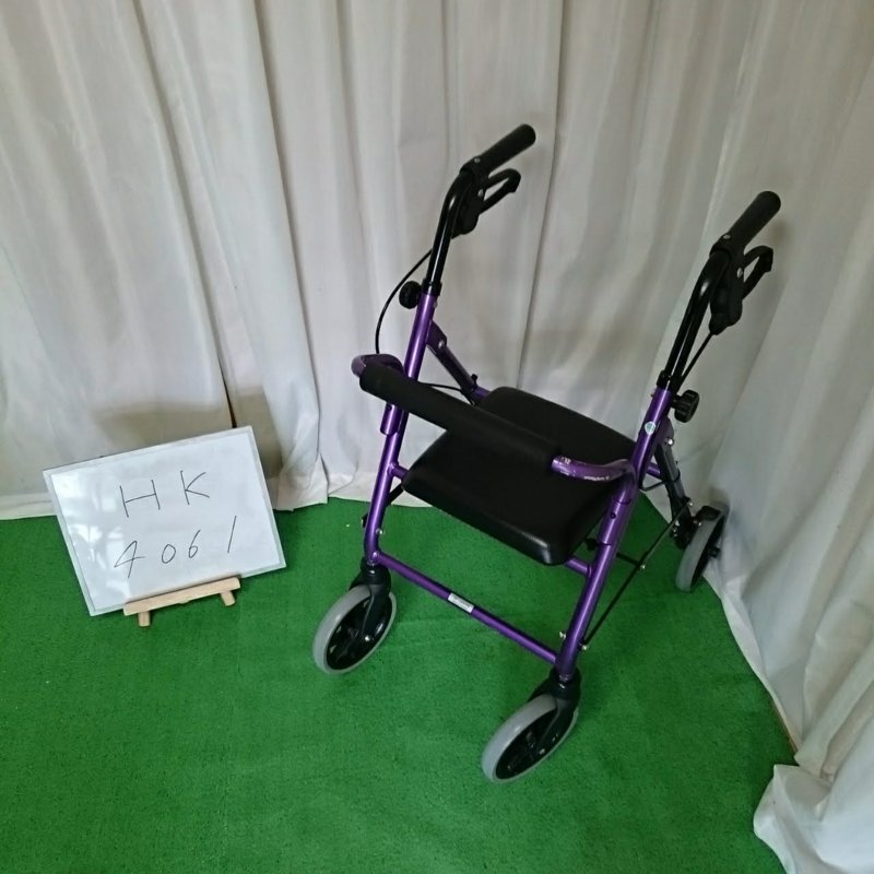 中古 歩行器「ハッピーミニ」（竹虎ヒューマンケア／四輪歩行器／Bランク）[HK-4061]