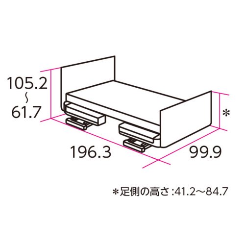 電動ベッド「楽匠Z」（パラマウントベッド／KQ-7322／3モーター／91