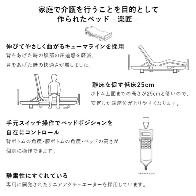 【電動ベッド 中古】パラマウントベッド 楽匠 KQ-82320 (DBP82320)