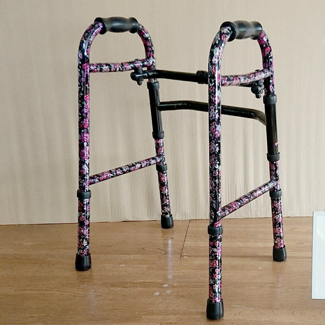 【中古 歩行器 Aランク】星光医療器 アルコー5型（花柄）(HKSE115-A)