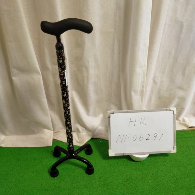 【Bランク 中古 杖】島製作所 オールカーボン クオッドケイン四点式 