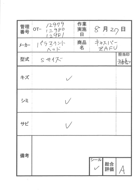 【Aランク 中古 車椅子クッション】アシスト キャスパーZAFUベーシッ