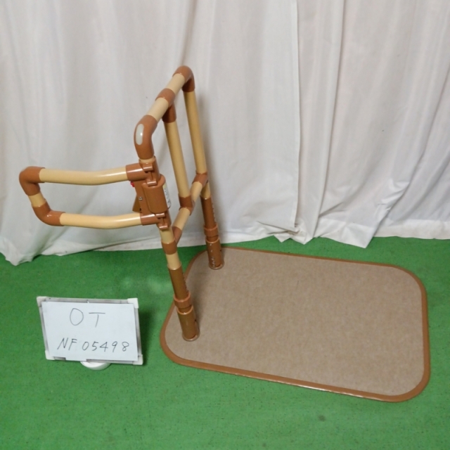 Bランク 中古 手すり】山崎産業 楽起(らっきい) 介助バー型 YM-101L-ID 