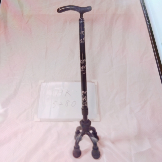 【Bランク 中古 杖】島製作所 カーボン四点可動式スモールタイプ（か