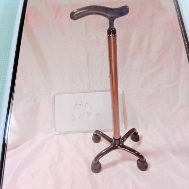 【Bランク 中古 杖】島製作所 オールカーボン クオッドケイン四点式 