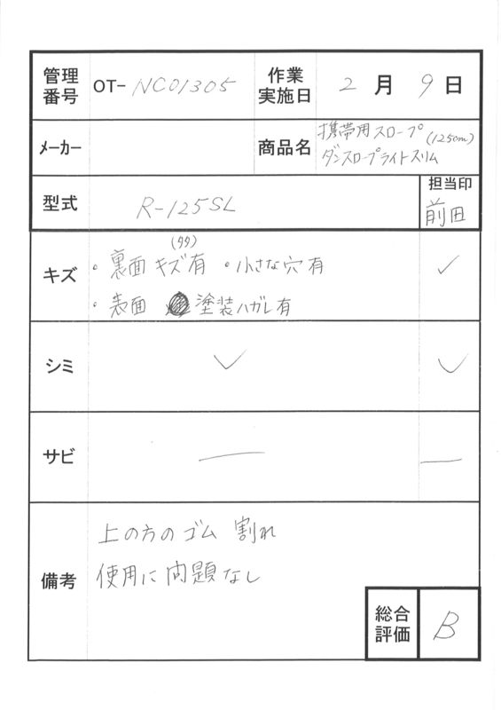 【Bランク 中古 スロープ】ダンロップホームプロダクツ ダンスロープ