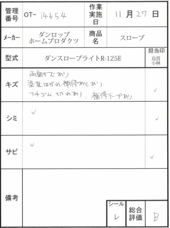 Bランク 中古 スロープ】ダンロップホームプロダクツ ダンスロープ