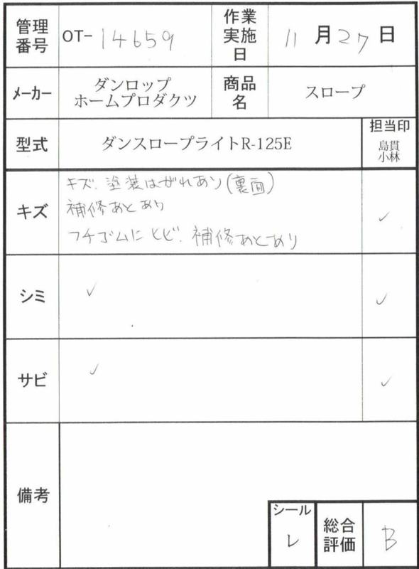 【Bランク 中古 スロープ】ダンロップホームプロダクツ ダンスロープ