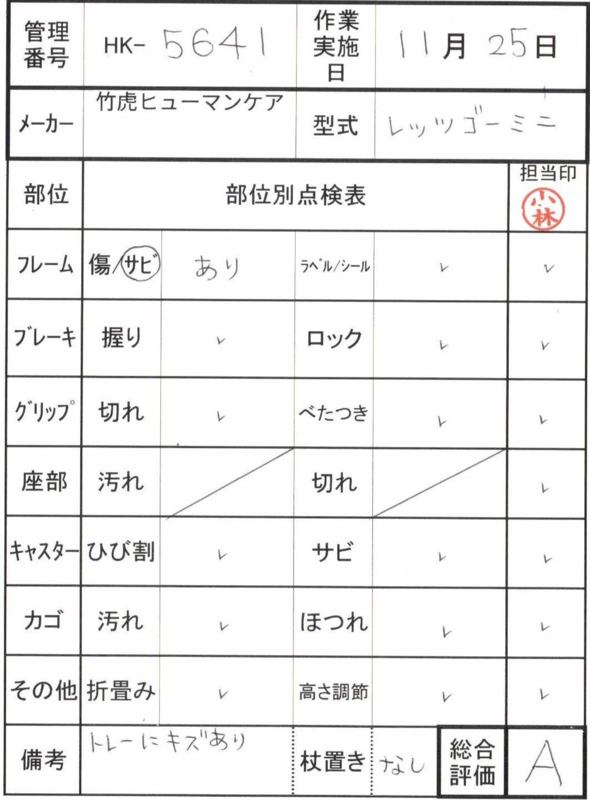 【Aランク 中古 歩行器】竹虎ヒューマンケア レッツゴーミニ (HK-564