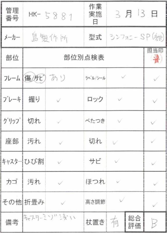 【Bランク 中古 歩行器】島製作所 シンフォニーSP (HK-5881)