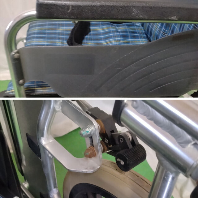 【Bランク 中古 車椅子】 ミキ 介助式 車椅子 SKT-6 (WC-13207)
