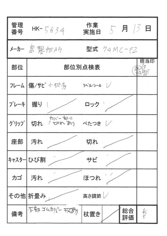 【Bランク 中古 杖】島製作所 カーボン四点可動式スモールタイプ（か
