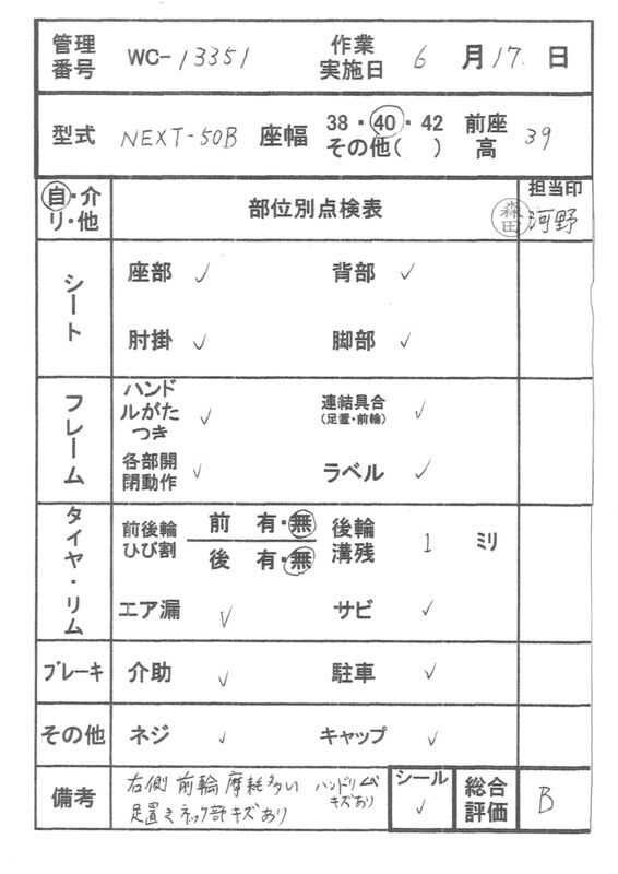 【Bランク 中古 車椅子】松永製作所 自走式車椅子 ネクストコア ミニ