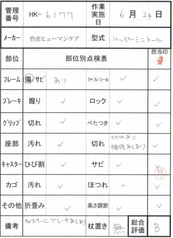 【Bランク 中古 歩行器】竹虎ヒューマンケア ハッピーミニトール (HK