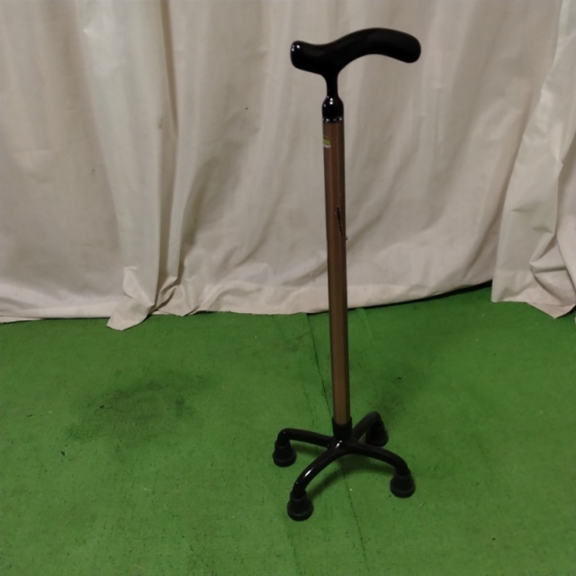 【Bランク 中古 杖】島製作所 オールカーボン クオッドケイン四点式 